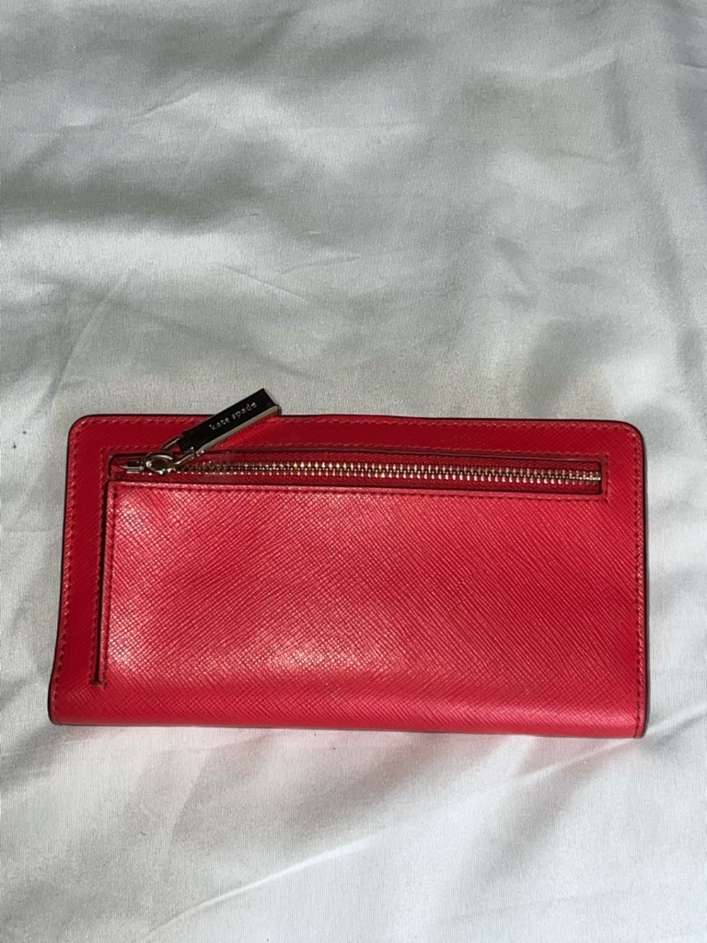 kate spade Red Saffiano Zip Around Wallet - Picture 2 of 7
